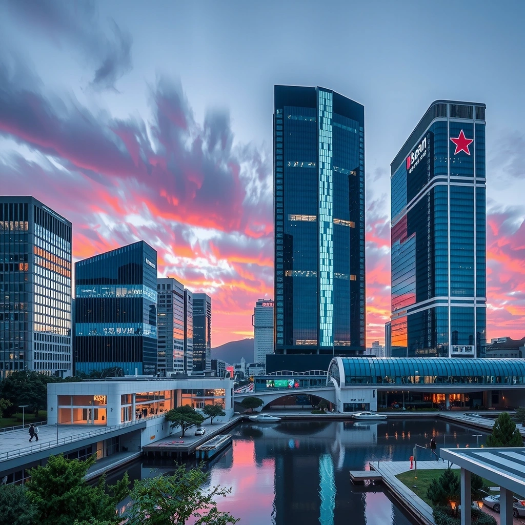 Gangnam district skyline